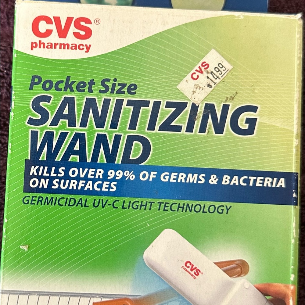 Pocket size sanitizing wand kills over 99% of germs & bacteria on surfaces NEW